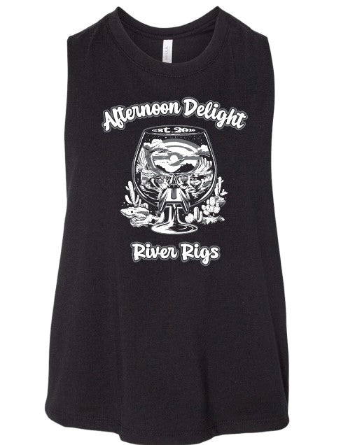Women's Afternoon Delight Flowy Crop Tank
