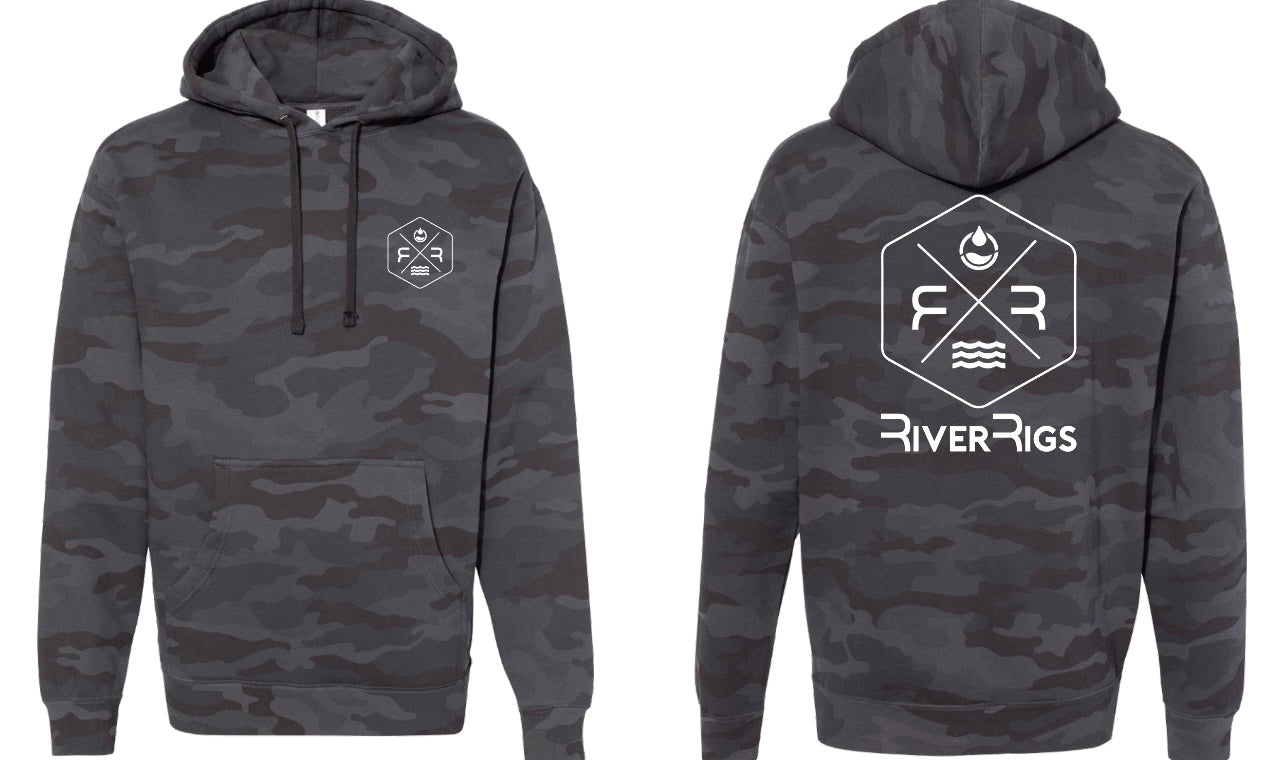 Men's Black Camo Hoodie