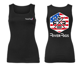 Women's American Flag Long Tank